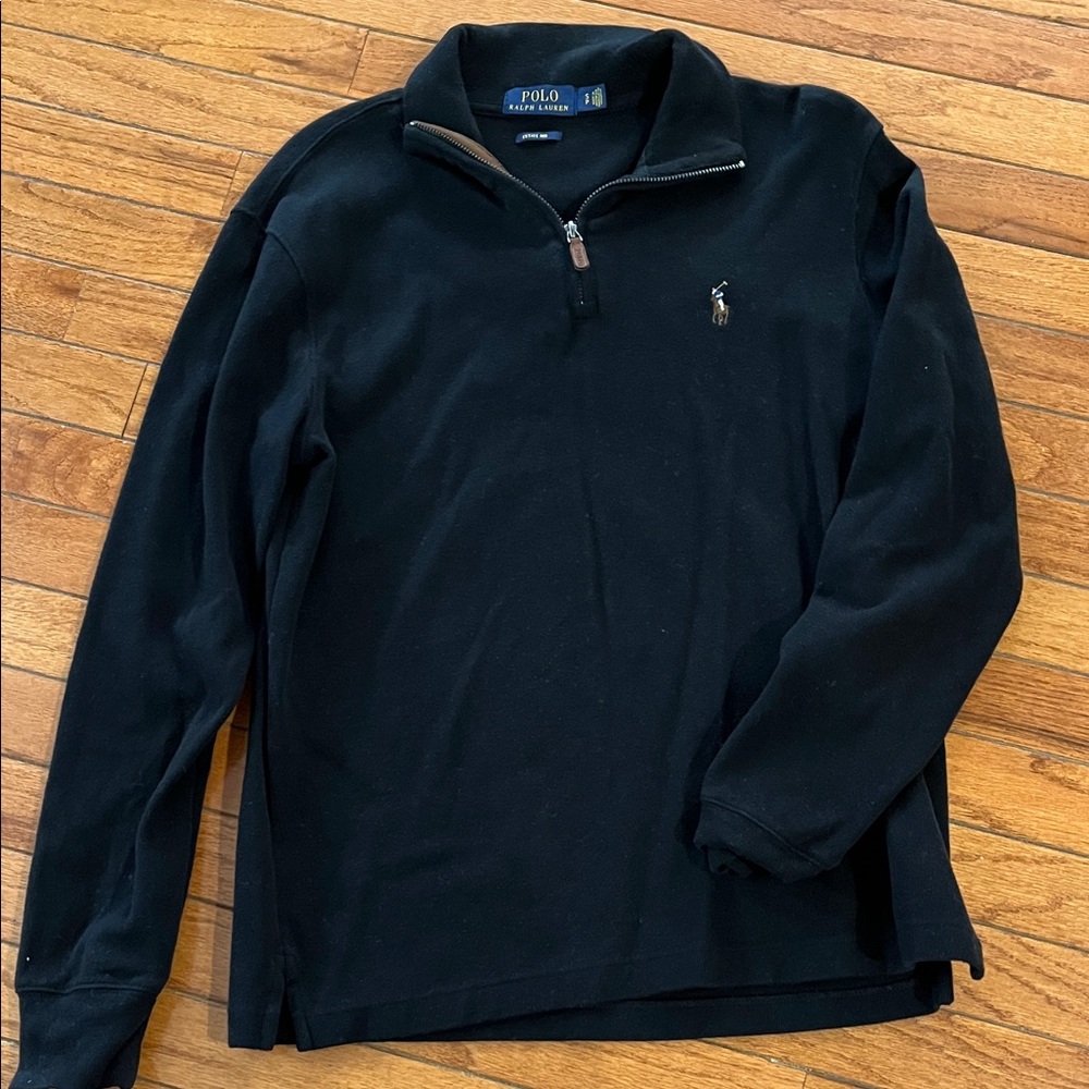 Ralph Lauren Black Estate Rib Sweater